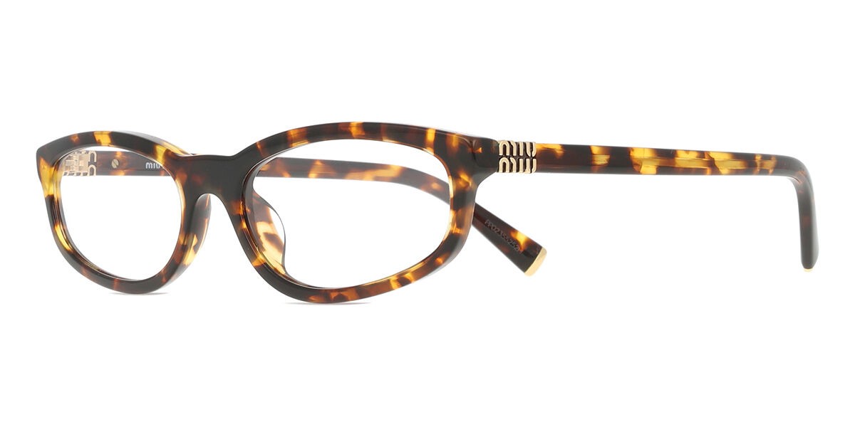 Miu Miu MUA06S 14L08N Blue-Light Block Rectangle Honey Yellow