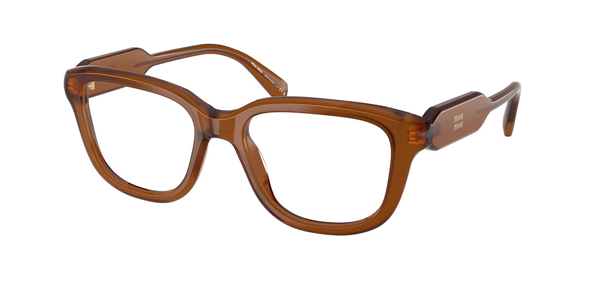 Miu Miu MU02YV 14L1O1 Rectangle Honey Tortoise Eyeglasses