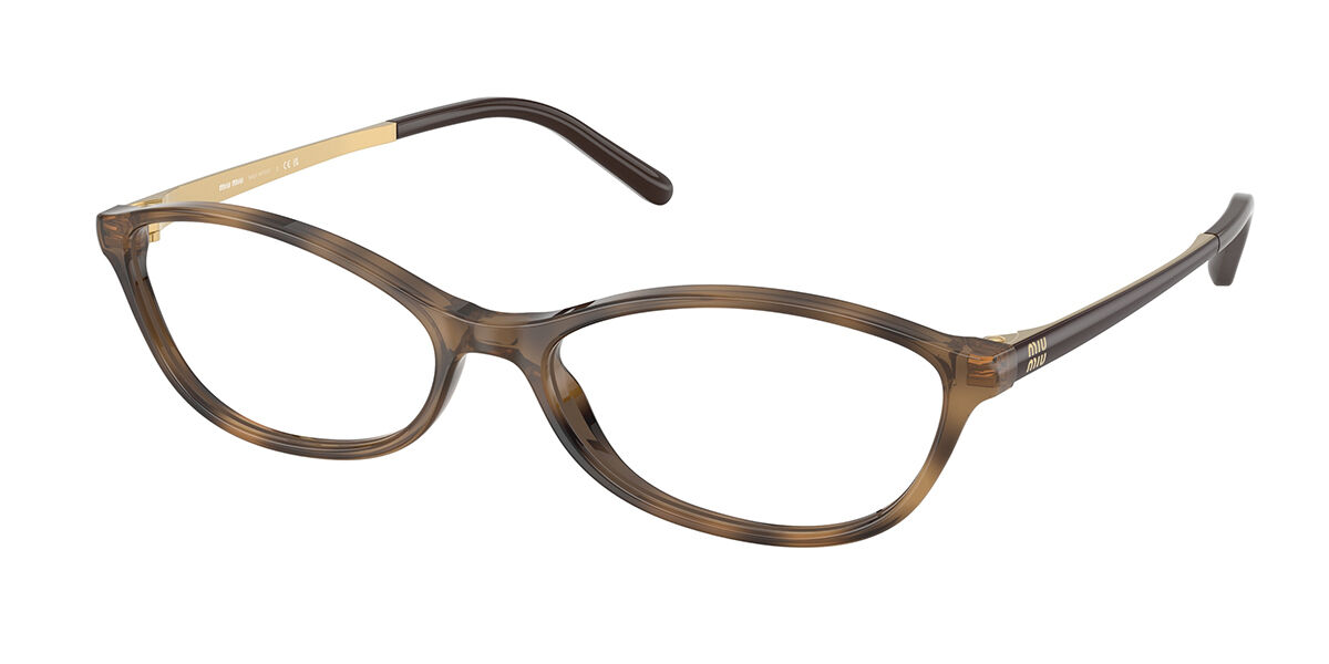 Miu Miu MU04ZS VAU08N Blue-Light Block Honey Tortoise Eyeglasses
