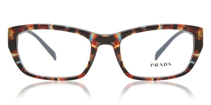 New Prada Catwalk PR 13VV ROJ1O1 Spotted Pink Plastic Oval Eyeglasses 51mm Prada Catwalk Oval Eyeglasses - Pink Spotted Plastic  main image 3