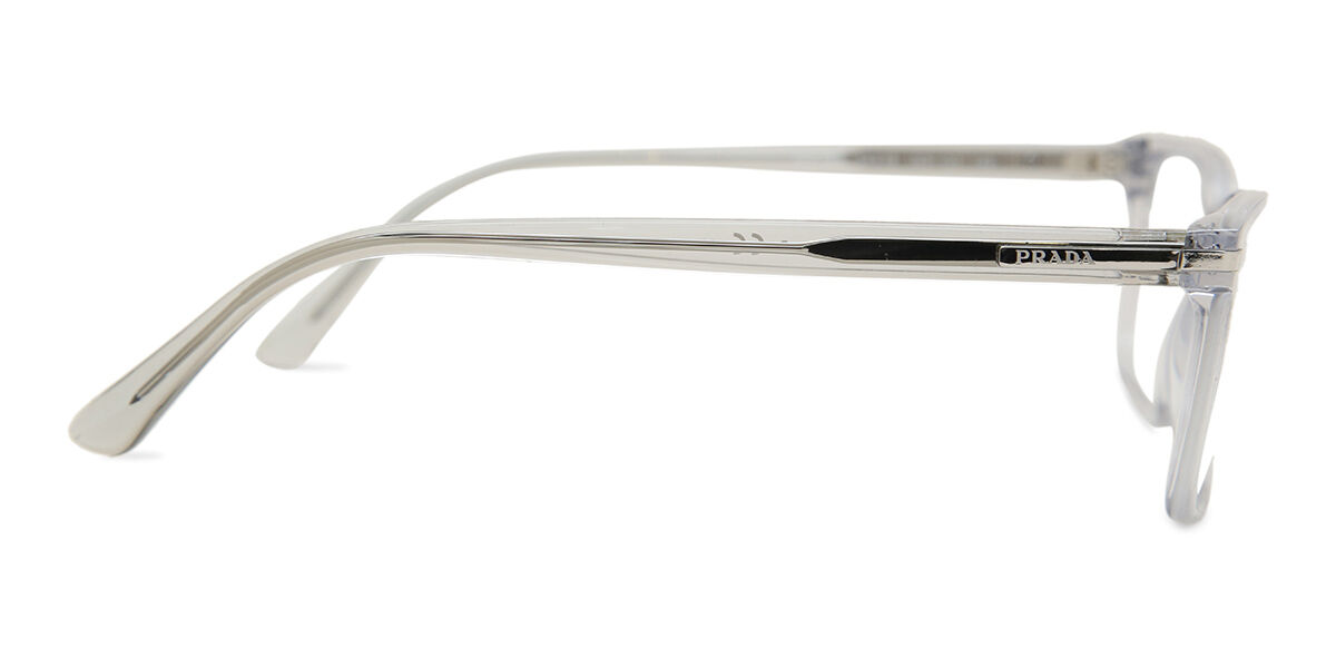 Prada PR 14WV U431O1 Square Transparent Grey Eyeglasses