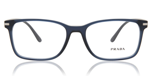 Prada PR 14WV 08Q1O1 Square Transparent Blue Eyeglasses  display picture 3