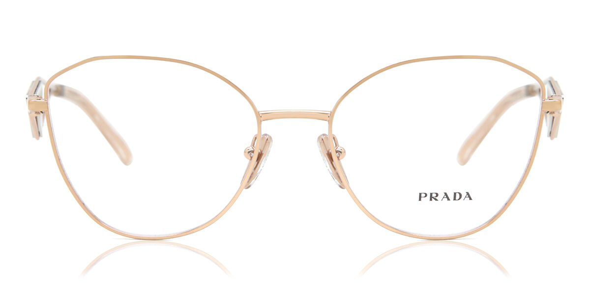Prada PR 52ZV SVF1O1 Rose Gold Eyeglasses | SmartBuyGlasses US