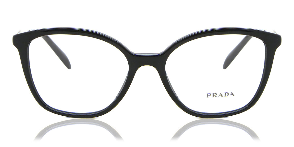 Prada PR 02ZV 1AB1O1 Square Black Eyeglasses | SmartBuyGlasses US