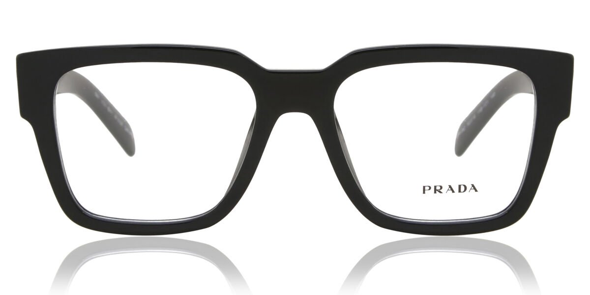 Prada PR 08ZV 1AB1O1 Square Black Eyeglasses | SmartBuyGlasses US