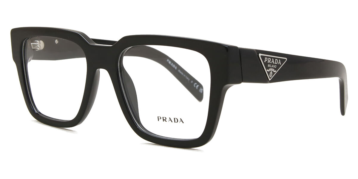 Prada PR 08ZV 1AB1O1 Square Black Eyeglasses | SmartBuyGlasses US