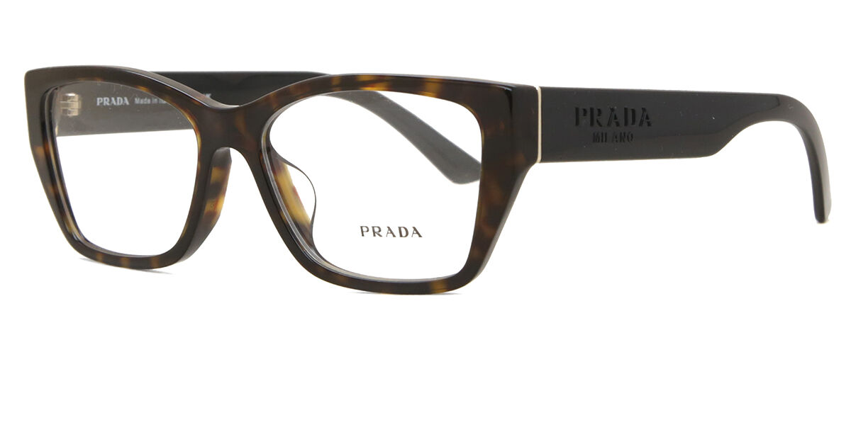 Prada PR 11YVF Asian Fit 2AU1O1 Rectangle Tortoise Eyeglasses