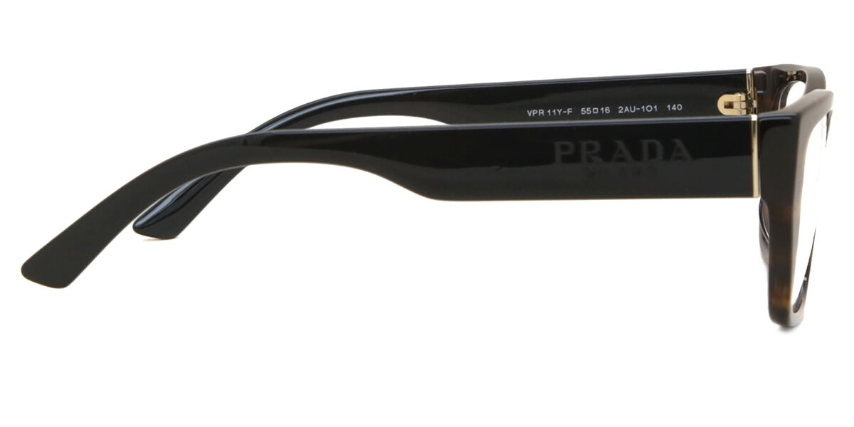 Prada PR 11YVF Asian Fit 2AU1O1 Rectangle Tortoise Eyeglasses