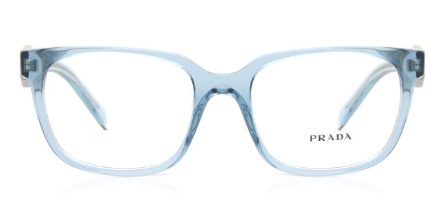 Prada Clear Frame Eyewear Sunglasses Blue Prada PR19WV Blue/Clear Eyeglasses | Includes FREE Rx Lenses main image 4