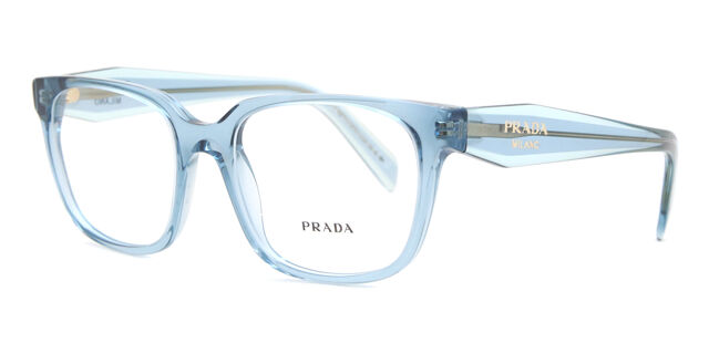 Prada PR 17ZV 16J1O1 Square Transparent Light Blue  display picture 3