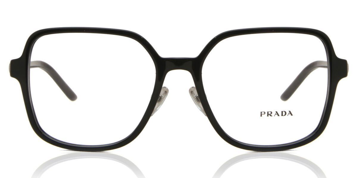 Prada PR 13ZVD Asian Fit 1AB1O1 Square Black Eyeglasses