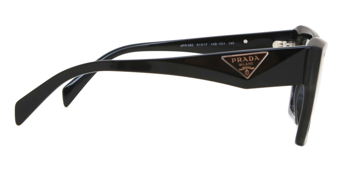 Prada PR 09ZV 1AB1O1 Cat Eye Black Eyeglasses | SmartBuyGlasses US