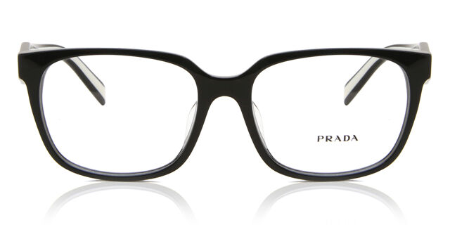 Prada PR 17ZVF Asian Fit 1AB1O1 Square Black Eyeglasses  display picture 3