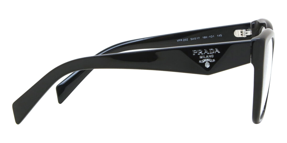Prada PR 20ZV 16K1O1 Cat Eye Black Eyeglasses | SmartBuyGlasses US