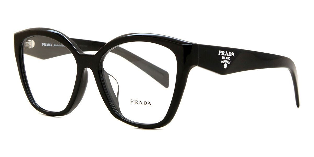 Prada PR 20ZVF Asian Fit 16K1O1 Cat Eye Black Eyeglasses