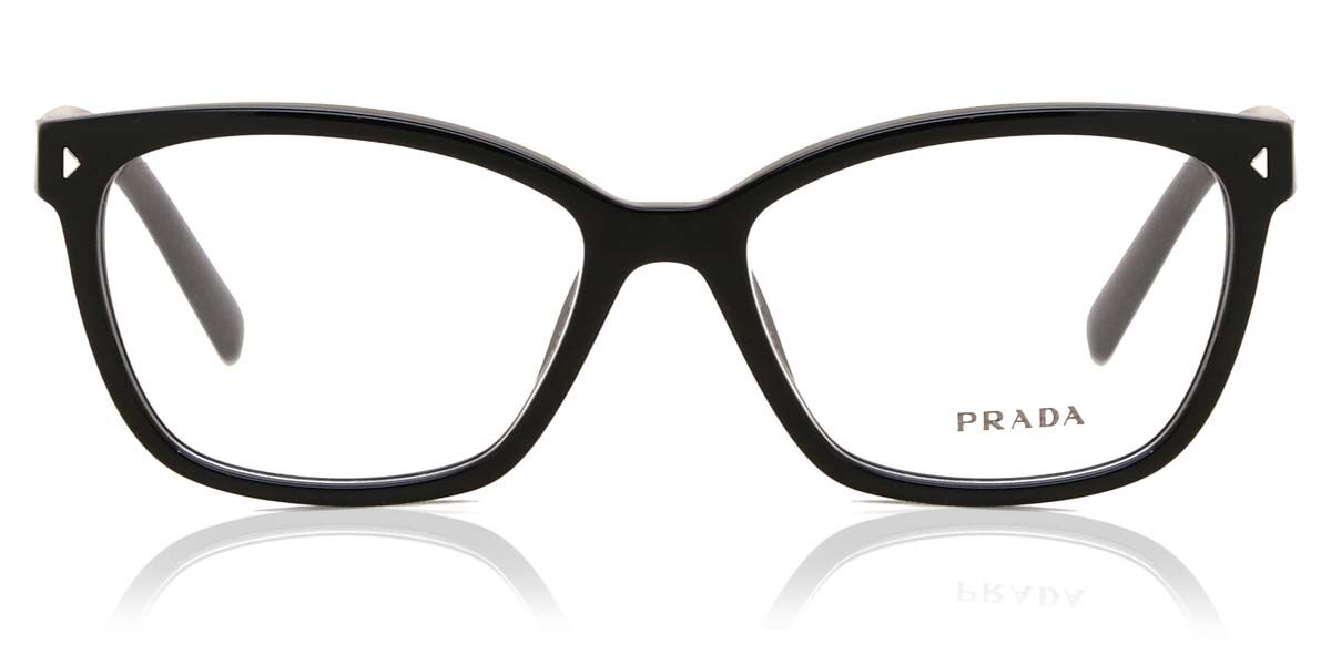 Prada PR 15ZV 1AB1O1 Square Black Eyeglasses | SmartBuyGlasses US