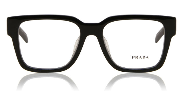 Prada PR 08ZVF Asian Fit 1AB1O1 Square Black Eyeglasses  display picture 2