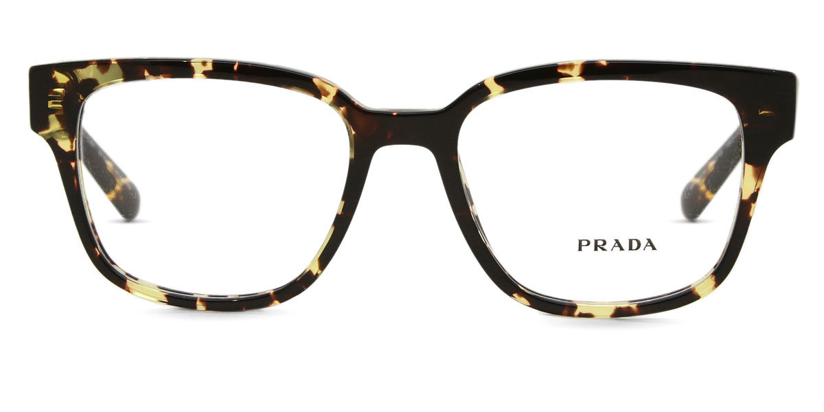 Prada PR A09V 16O1O1 Black Yellow Tortoise Eyeglasses