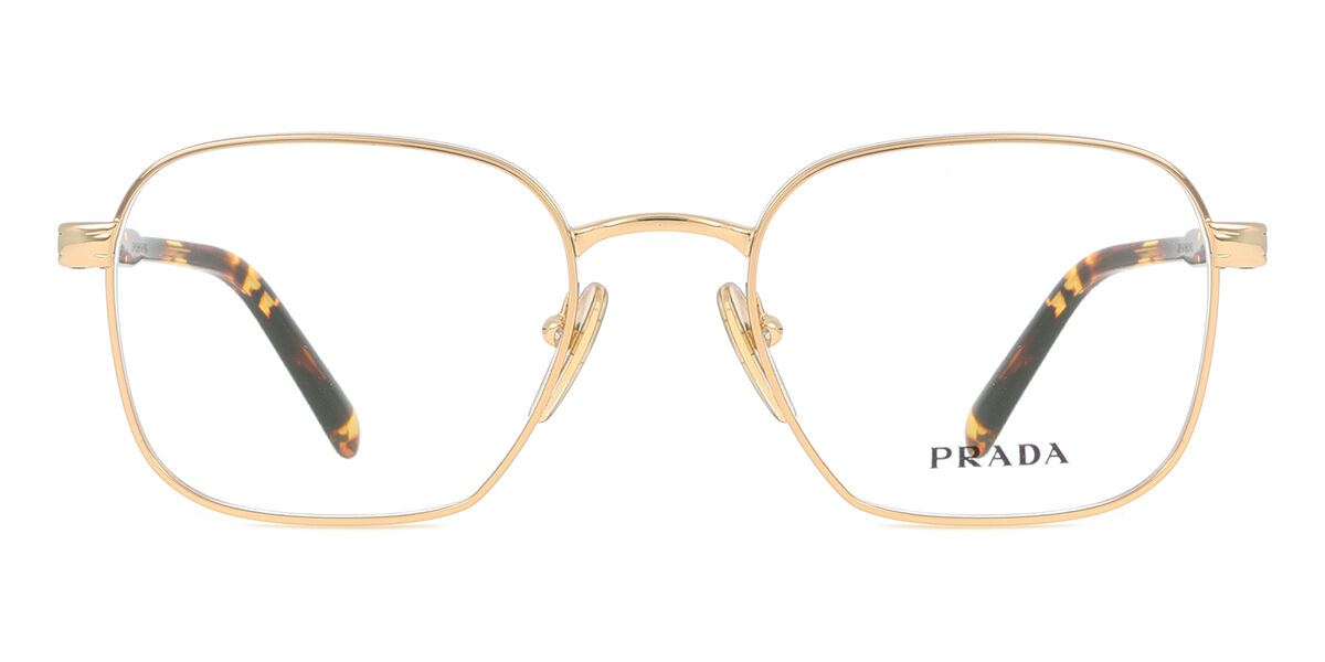 Prada PR A55V 5AK1O1 Square Gold Eyeglasses | SmartBuyGlasses US
