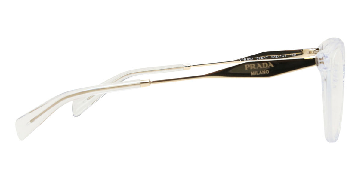 Prada PR 02ZV 2AZ1O1 Square Clear Eyeglasses | SmartBuyGlasses US