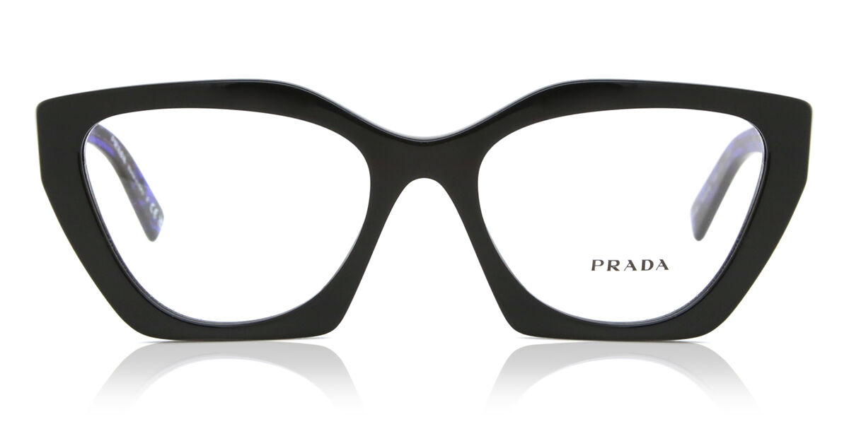 Prada PR 09YV 19S1O1 Cat Eye Black Eyeglasses | SmartBuyGlasses US