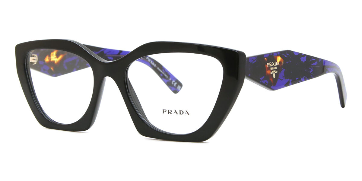 Prada PR 09YV 19S1O1 Cat Eye Black Eyeglasses | SmartBuyGlasses US