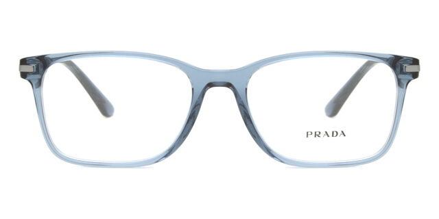 Prada PR 14WV 19O1O1 Transparent Light Blue/Grey Eyeglasses  display picture 1