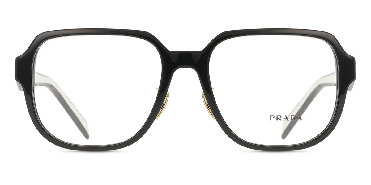 Prada PR B07VD Asian Fit 16K1O1 Square Black Eyeglasses