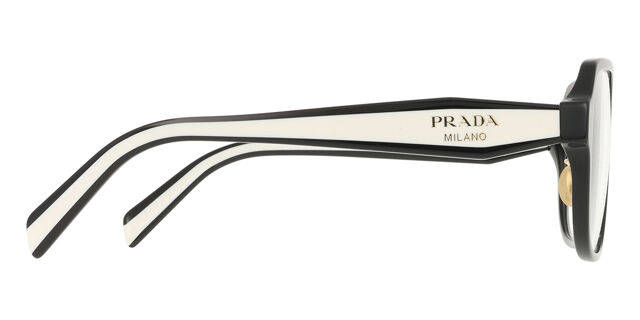 Prada PR B07VD Asian Fit 16K1O1 Square Black Eyeglasses  display picture 2
