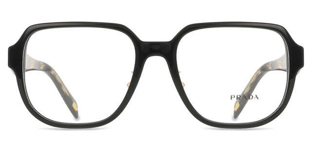 Prada PR B07VD Asian Fit 3891O1 Square Black On Medium 