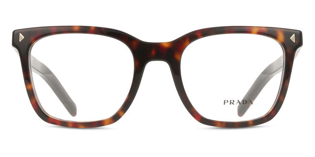Prada PR B11V 17N1O1 Square Root Tortoise Eyeglasses 