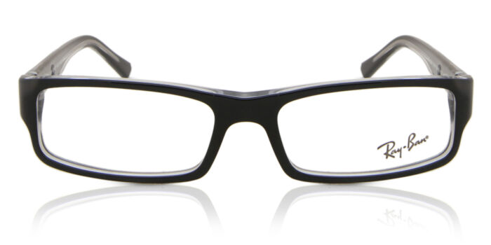 Ray-Ban RX5296D Asian Fit 2000 Rectangle Black Eyeglasses 