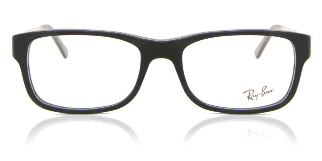 Ray-Ban RB 5268‎ 5119 Rectangular Unisex Eyeglass Frames 52-17 135 Black Cloth Ray-Ban RB5268-5119 Eyeglasses, Black Full Rim Rectangular  main image 4