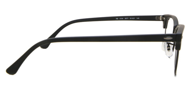 Ray-Ban RB5154 2077 Black Clubmaster 49□21 140mm Glasses - Frames Only RAY BAN RB 5154 2077 CLUBMASTER 49/21/140 BLACK EYEGLASSES  main image 3