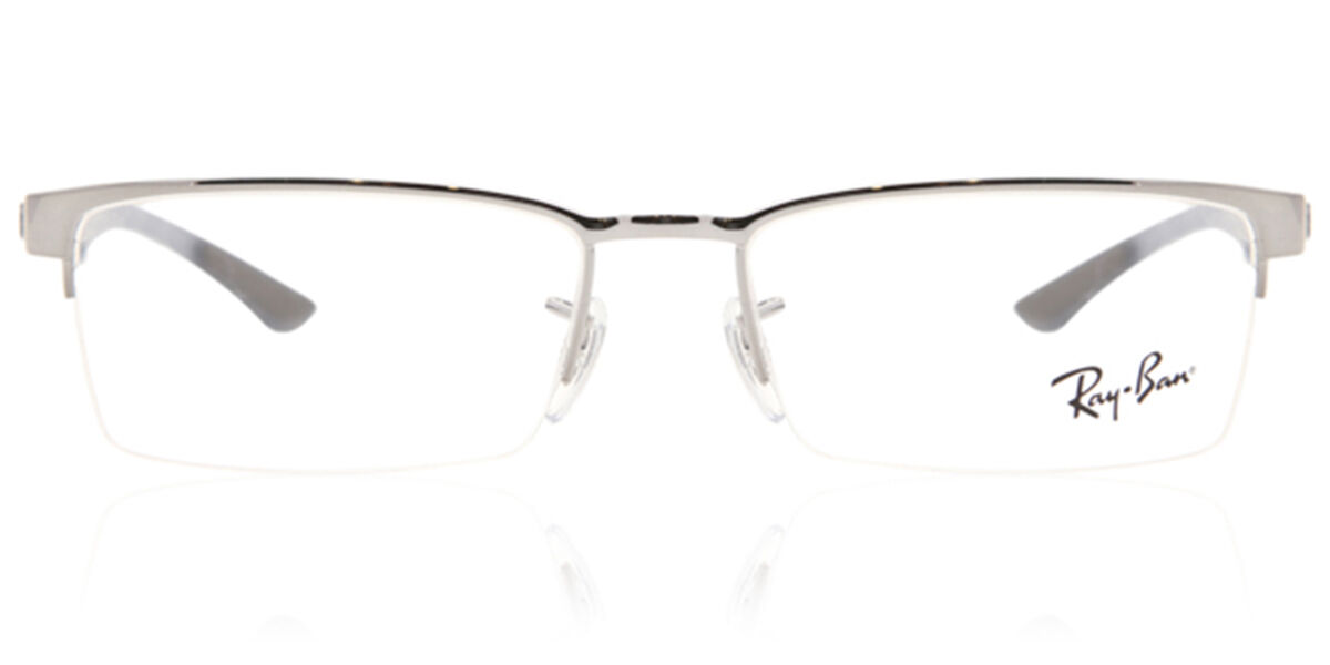 Ray-Ban RX8412 Carbon Fibre 2502 Browline Grey Eyeglasses