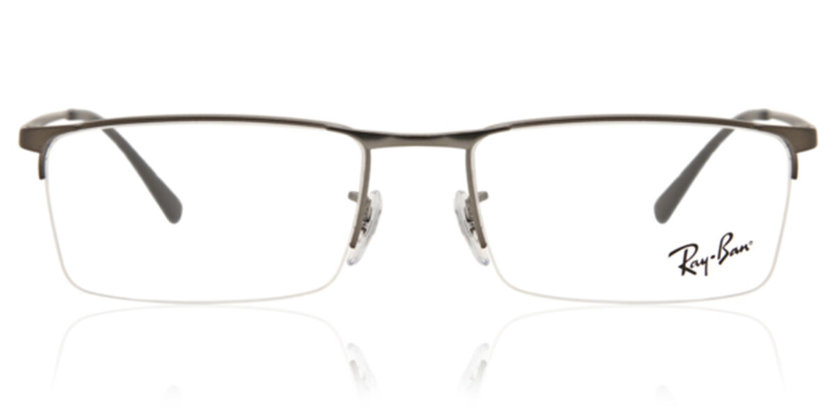 Ray-Ban RX6281D Asian Fit 2620 Rectangle Grey Eyeglasses