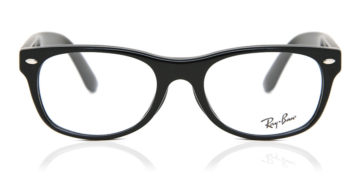 Ray-Ban RX5184F New Wayfarer Asian Fit 2000 Square Shiny Black