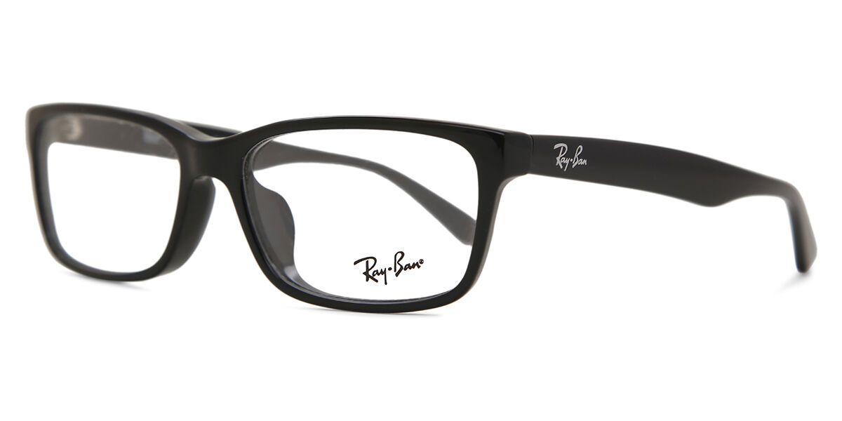 Ray-Ban RX5296D Asian Fit 2000 Rectangle Black Eyeglasses