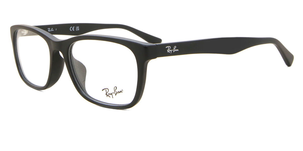Ray-Ban RX5315D Asian Fit 2477 Square Sandblast Black Eyeglasses