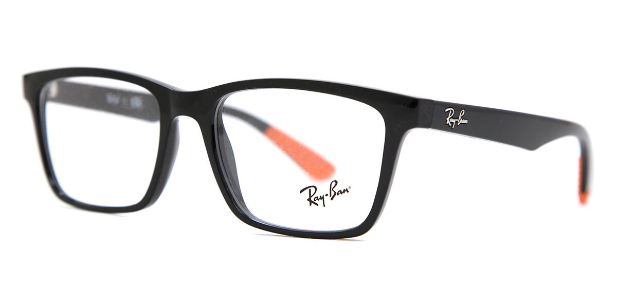 Ray-Ban RX7025 5417 Rectangle Black Eyeglasses | SmartBuyGlasses US