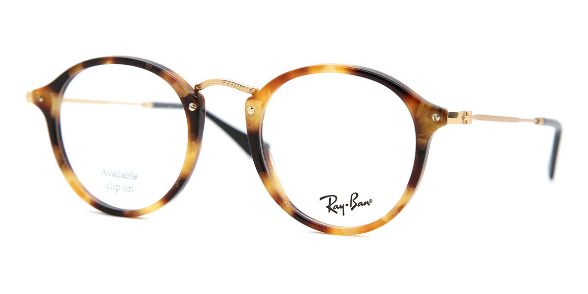 Ray-Ban RX2447V Round Fleck 5494 Oval Tortoiseshell Eyeglasses