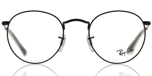 Ray-Ban RX3447V Round Metal 2503 Oval Matte Black Eyeglasses