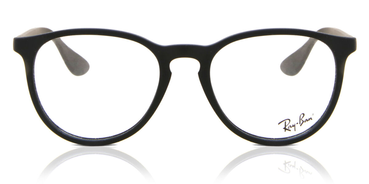 Ray-Ban RX7046 Erika 5364 Oval Rubber Black Eyeglasses