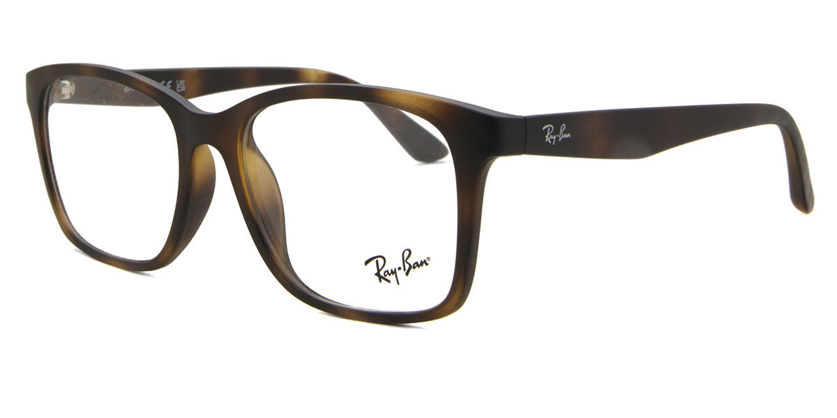 Ray-Ban RX7059D Asian Fit 5200 Square Tortoise Eyeglasses