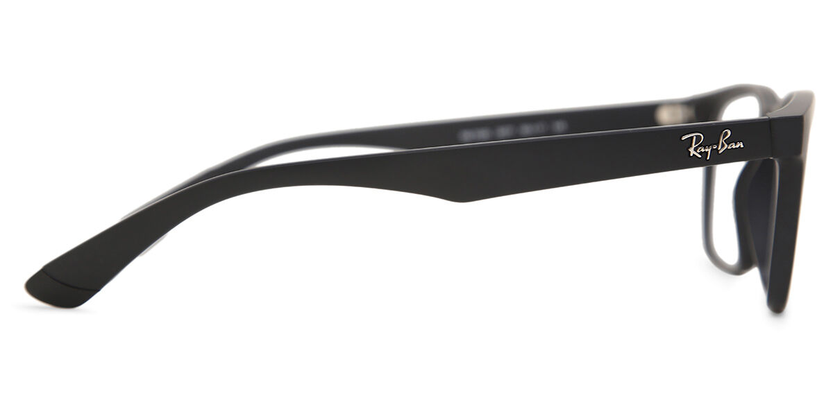 Ray-Ban RX7025 2077 Rectangle Matte Black Eyeglasses