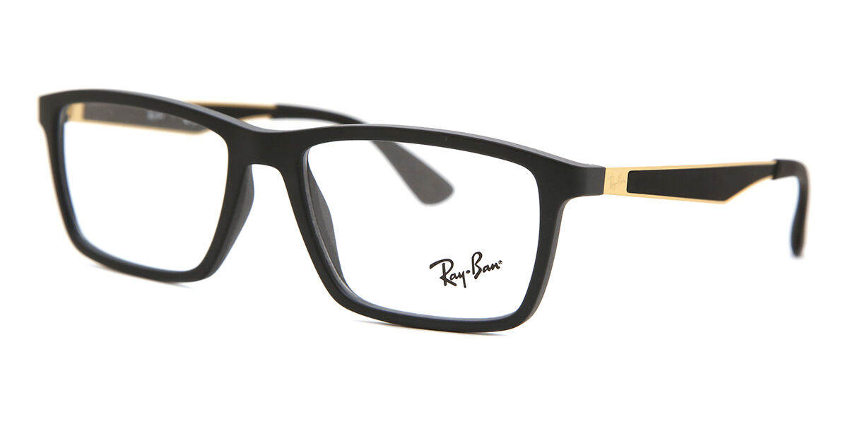 ray様 Ray-Ban RX7056 5644 Square Matte Black Eyeglasses | SmartBuyGlasses US