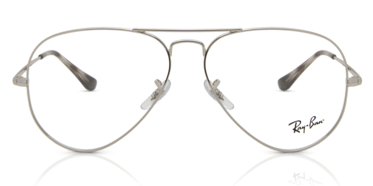 Ray-Ban RX6489 2501 Aviator Silver Eyeglasses | SmartBuyGlasses US