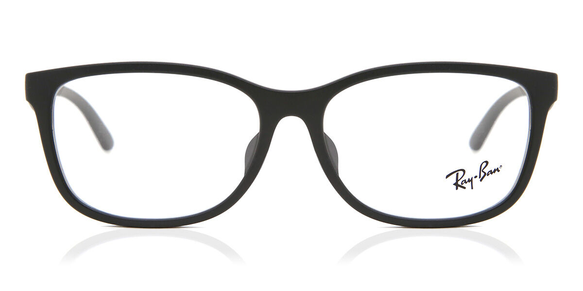 Ray-Ban RX7124D Asian Fit 5196 Square Black Eyeglasses