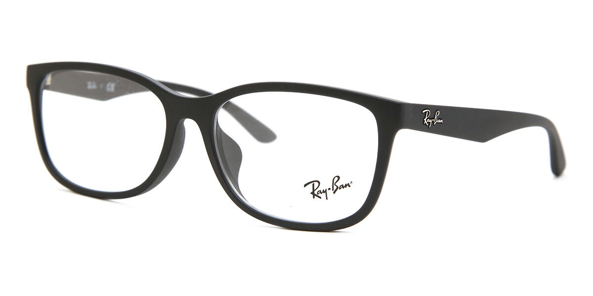 Ray-Ban RX7124D Asian Fit 5196 Square Black Eyeglasses