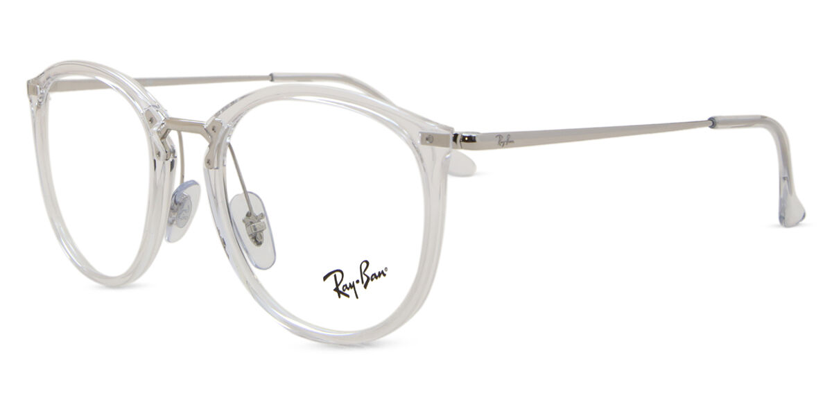 ✨美品✨Ray-Ban RB7140 2001 クリア×シルバー 49サイズ Ray-Ban（レイバン） RayBan ボストン クラシック メガネ 軽量フレーム